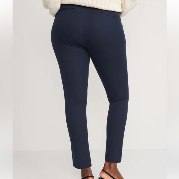 NWT! Curvy Navy High-Waisted Pixie Skinny Ankle Pants - 4 TALL 🔹 - Picture 6 of 7